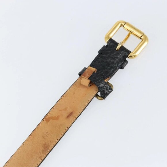 LOUIS VUITTON Monogram Denim Ceinture Belt 41.3"" Black M6972W LV Auth bs29692 - Picture 10 of 14
